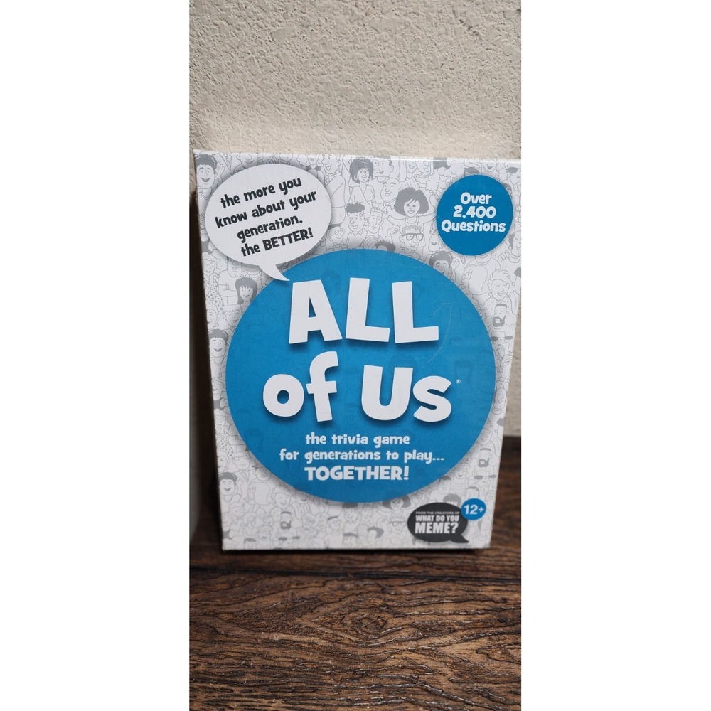 All Of Us The Trivia Game for Generations Play Together 2,400 Questions New Seal
